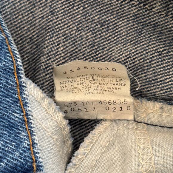 vintage levi's 517s orange tabs 80s made in usa denim blue jeans sz 33 - Picture 6 of 6